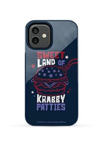 spongebob squarepants the krusty krab land of krabby patties tough phone case (blue, iphone 12)