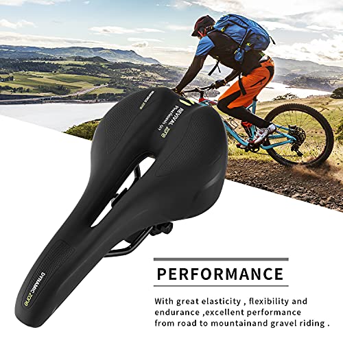 Phaethornis guy Gel Mountain Bike Seat of Comfortable Memory Foam, Bicycle Seats for Men & Women, Bike Saddles for MTB, BMX & Road