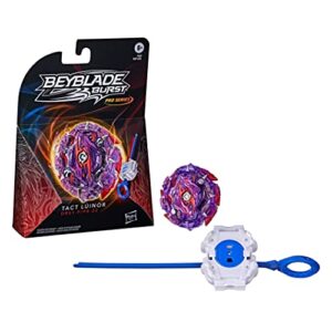 beyblade burst pro series tact lúinor spinning top starter pack - balance type battling game top with launcher toy