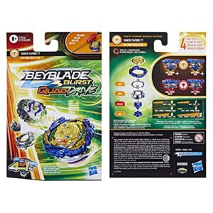 BEYBLADE Burst QuadDrive Vanish Fafnir F7 Spinning Top Starter Pack - Stamina/Balance Type Battling Game with Launcher, Toy for Kids