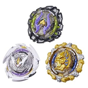 beyblade burst quaddrive quantum pulse 3-pack with 3 spinning tops - battling game top toys for kids ages 8 and up (amazon exclusive)