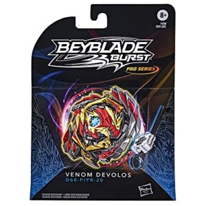 BEYBLADE Burst Pro Series Venom Devolos Spinning Top Starter Pack - Attack Type Battling Game Top with Launcher Toy