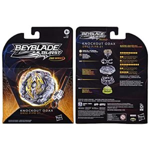 BEYBLADE Burst Pro Series Knockout Odax Spinning Top Starter Pack - Stamina Type Battling Game Top with Launcher Toy