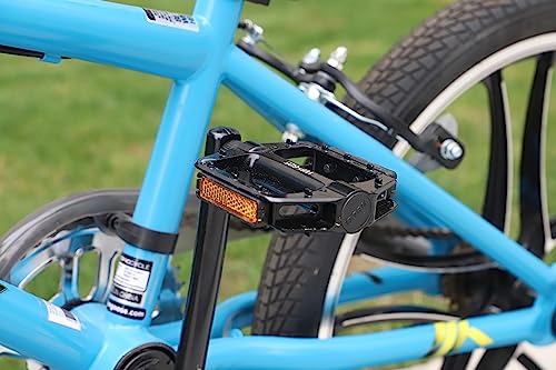 MEGHNA NECO 1/2" Bike Pedals Non-Slip Bicycle Aluminium Alloy Pedals for Kid Bike, Freestyle BMX Bike, Beach Cruiser Bike