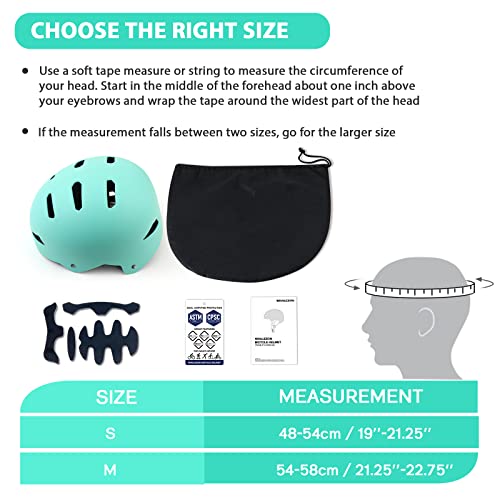 Whalezon Kids Toddler Bike Helmet Ages 3-5-8-14 Youth, Dual-Certified CPSC ASTM Skateboard Bicycle Scooter Cycling BMX Skate Helmets for Boys Girls