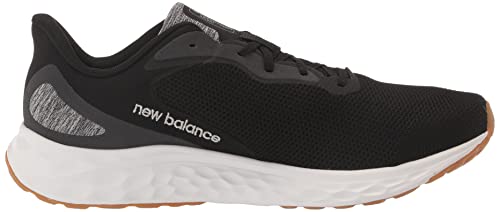 New Balance Men's Fresh Foam Arishi V4 Running Shoe, Black/Silver Metallic/Gum 2, 10.5