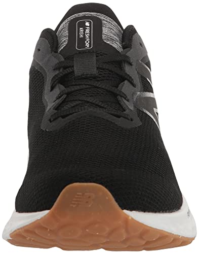 New Balance Men's Fresh Foam Arishi V4 Running Shoe, Black/Silver Metallic/Gum 2, 10.5