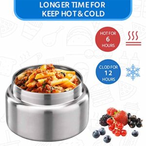 MAISON HUIS 8oz Soup Thermo Wide Mouth Vacuum Insulated Thermo Food Jar, Leak Proof Stainless Steel Food Thermo for Hot&Cold Food Kids Food Lunch Soup Container for School Travel(Blue)