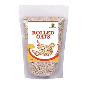 iqra jioo organics rolled oats gluten free oats | high in fiber & protein (pack of 250 grams)