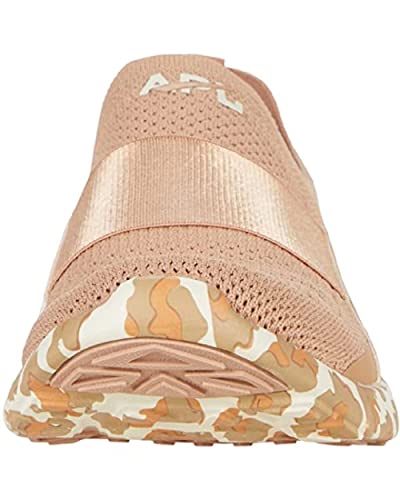 Athletic Propulsion Labs APL Women's Techloom Bliss Sneaker, Caramel/Almond/Leopard, 7