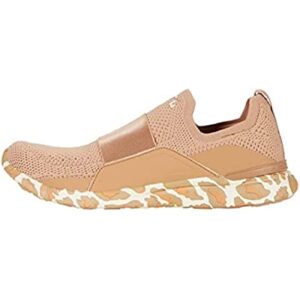 Athletic Propulsion Labs APL Women's Techloom Bliss Sneaker, Caramel/Almond/Leopard, 7