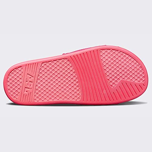 APL: Athletic Propulsion Labs Women's Big Logo Techloom Slide, (Neon Pink, 8, Numeric_8)