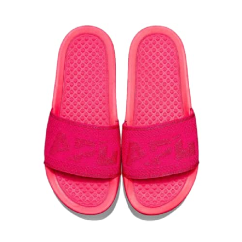 APL: Athletic Propulsion Labs Women's Big Logo Techloom Slide, (Neon Pink, 8, Numeric_8)