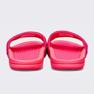 APL: Athletic Propulsion Labs Women's Big Logo Techloom Slide, (Neon Pink, 8, Numeric_8)