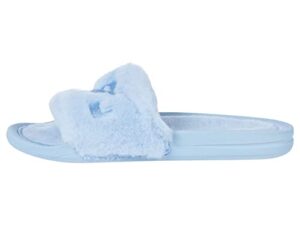 athletic propulsion labs (apl) shearling slide ice blue 9 b (m)