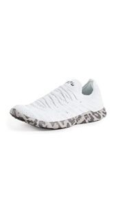 apl: athletic propulsion labs women's techloom wave sneakers, white/asteroid/leopard, 9 medium us