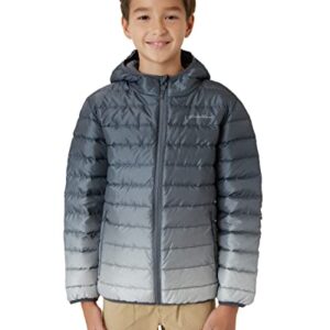 Eddie Bauer Kids' Jacket - CirrusLite Weather Resistant Down Coat for Boys and Girls - Insulated Quilted Bubble Puffer (3-20), Size 10 Dec 2023, Iron