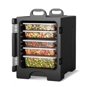 arlime insulated food pan container carrier, end-loading insulated for 5 full-size pans, 81 quart portable food warmer, ideal for canteen and restaurant use