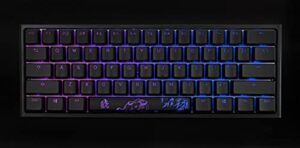 ducky blackout one 2 mini rgb led 60% double shot pbt keyboard (cherry mx silent red)