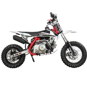 X-PRO X12 110cc Dirt Bike Automatic Transmission Electric Start Gas Dirt Bike Pit Bikes Youth Dirt Pitbike,12"/10" Tires!(Black)