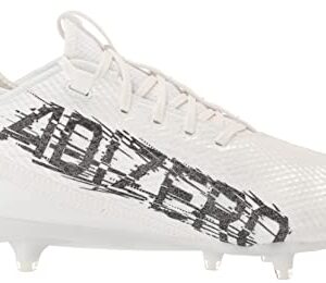 adidas Men's Adizero Scorch Football Shoe, White/Black/White, 11.5