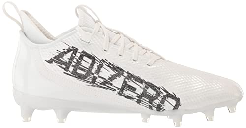 adidas Men's Adizero Scorch Football Shoe, White/Black/White, 11.5