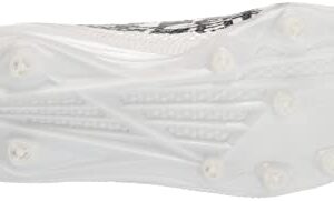 adidas Men's Adizero Scorch Football Shoe, White/Black/White, 11.5