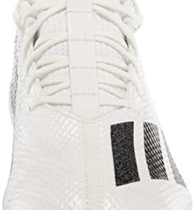 adidas Men's Adizero Scorch Football Shoe, White/Black/White, 11.5