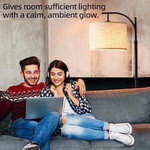 QYE Floor Lamps arc led Lighting Short gooseneck Tall lamp with Remote Control stepless Brightness dimmable Minimalist Standing Lamps Adjustable Height for Living Room,Bed Room