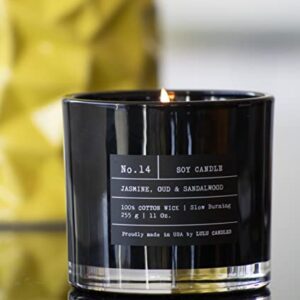 Lulu Candles | Tobacco, Spice & Vanilla | Luxury Scented Soy Jar Candle | Hand Poured in The USA | Highly Scented & Long Lasting- 11 Oz.