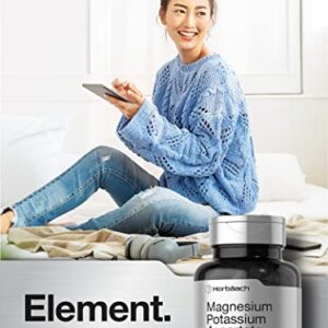 Magnesium Potassium Aspartate Complex | 180 Capsules | Non-GMO and Gluten Free Formula | by Horbaach