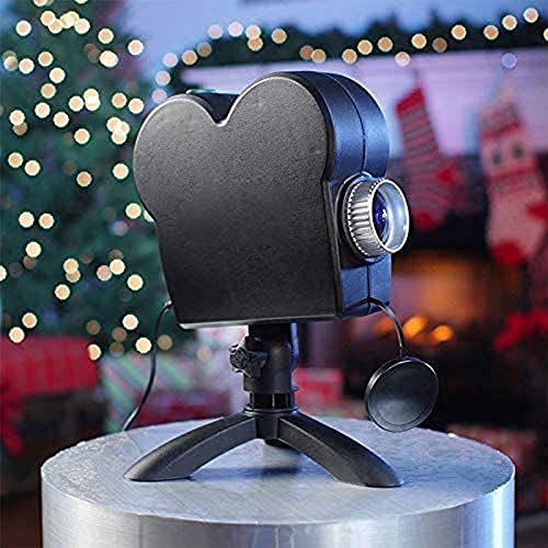 Christmas Halloween Window Projector Lights,12 Movies Festival LED Projection Decoration Spotlight,Switch Between 6Christmas＆6Halloween, for Indoor Outdoor Party Turns Your Windows into Movie