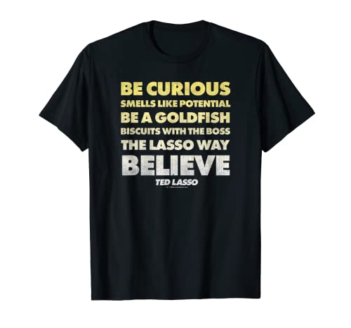 Ted Lasso Be Curious Text Stack Poster T-Shirt