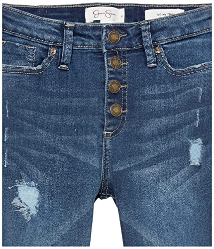 Jessica Simpson Jessica Girls' Jeans, Medium Wash Flare, 14