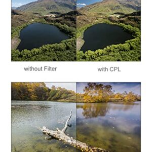 Kase 41mm Magnetic Cell Phone Lens CPL Filter Kit,Includes Circular Polarizer Filter,Soft Graduated ND1.2 Filter,Lens Clip for iPhone 14 13 12 11 8 7 XR X XS,Samsung Android Smartphone