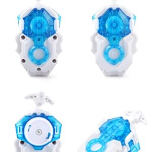 Battling Tops Burst B-184 Custom Bey Launcher LR Left Right Spin DB Layer System (White)