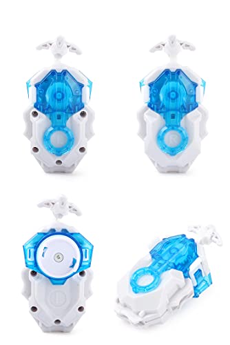 Battling Tops Burst B-184 Custom Bey Launcher LR Left Right Spin DB Layer System (White)