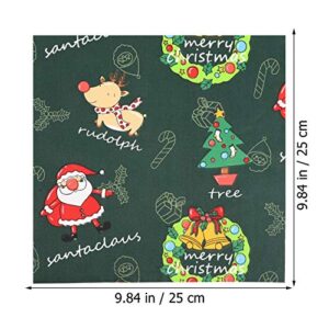 Fabric Fabric Christmas Fabric Bundles Sewing Craft Square Patchwork Printed Fabric Scraps Quilting Sewing Fabric for DIY Christmas 20Pcs Quilting Quilted
