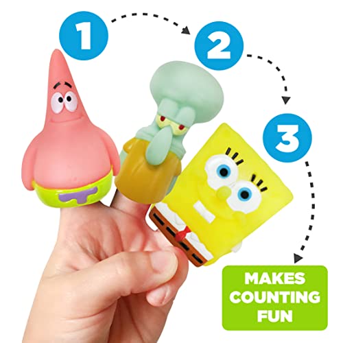 Nickelodeon Spongebob Squarepants 10 Pc Finger Puppet Set - Party Favors, Educational, Bath Toys, Story Time, Floating Pool Toys, Beach Toys, Finger Toys, Playtime