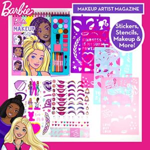 Horizon Group USA Barbie Makeup Artist Magazine, Create Your Own Hair & Makeup Looks Using 130+ Stencils, 180+ Stickers, Crayons, Pretend Makeup & More