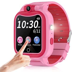 2Pack Kids Smartwatch Watch,Touchscreen Children Smart Watch with Mp3 Pedometer Flashlight Games Radio for Age 4-12 Years