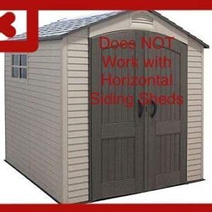 Tool Hook for Lifetime Shed—Does NOT Fit All Sheds, Please REVIEW Description for Compatible Models Before Purchase! (Does NOT Work on Any Sheds with Horizontal Siding) (Pack of 5 Hooks)