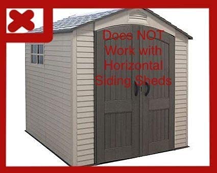 Tool Hook for Lifetime Shed—Does NOT Fit All Sheds, Please REVIEW Description for Compatible Models Before Purchase! (Does NOT Work on Any Sheds with Horizontal Siding) (Pack of 5 Hooks)