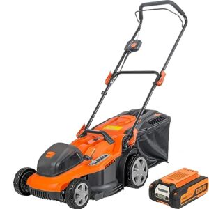 deco home 40v 16" cordless lawn mower, 4.0 ah battery and charger included