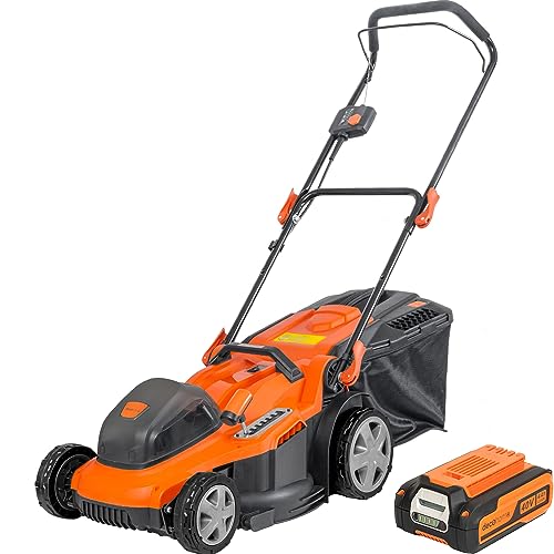 Deco Home 40V 16" Cordless Lawn Mower, 4.0 Ah Battery and Charger Included