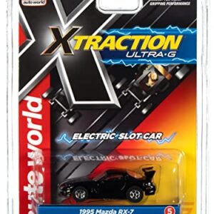 Auto World Xtraction R34 1995 Mazda RX-7 Black HO Scale Slot Car