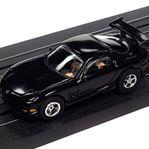 Auto World Xtraction R34 1995 Mazda RX-7 Black HO Scale Slot Car