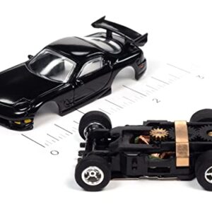 Auto World Xtraction R34 1995 Mazda RX-7 Black HO Scale Slot Car