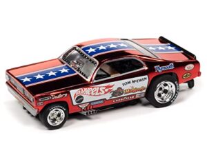 auto world 4gear r26 tom the mongoose mcewen - 1970 plymouth duster ho scale slot car