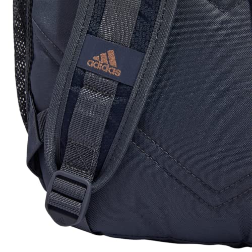 adidas Excel 6 Backpack, Shadow Navy/Onix Grey/Rose Gold, One Size